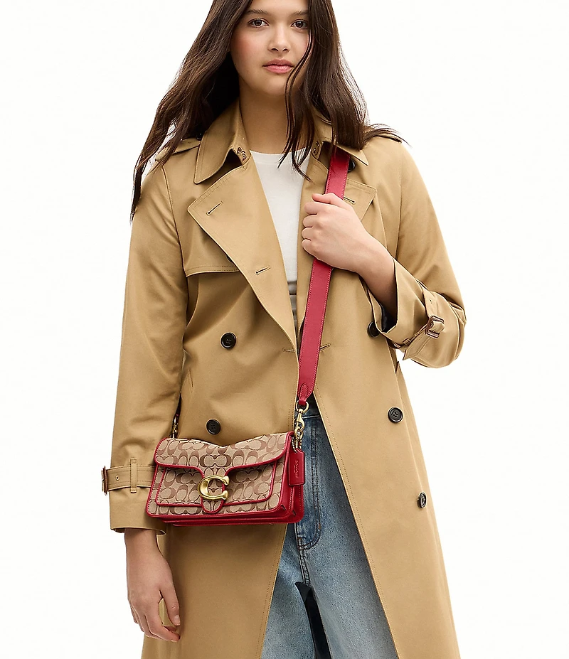 COACH Tabby 26 Signature Jacquard Shoulder Bag