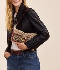 COACH Tabby 26 Signature Jacquard Shoulder Bag