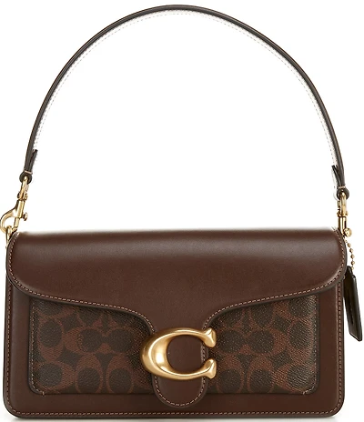 COACH Tabby 26 Signature Logo Coated Canvas Shoulder Bag