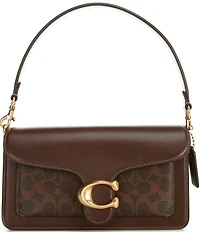 COACH Tabby 26 Signature Logo Coated Canvas Shoulder Bag
