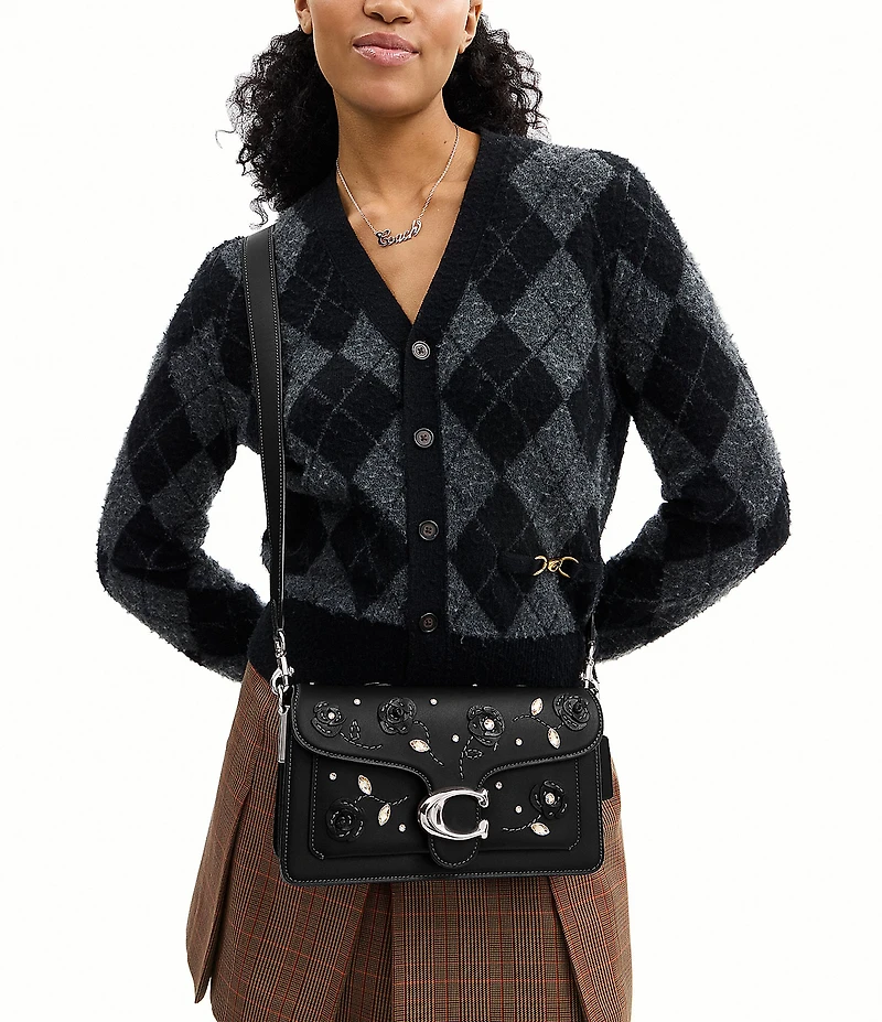 COACH Tabby 26 W Crystal Shoulder Bag