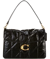 COACH Tabby 35 Quilted Glazed Leather Chain Crossbody Bag