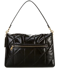 COACH Tabby 35 Quilted Glazed Leather Chain Crossbody Bag