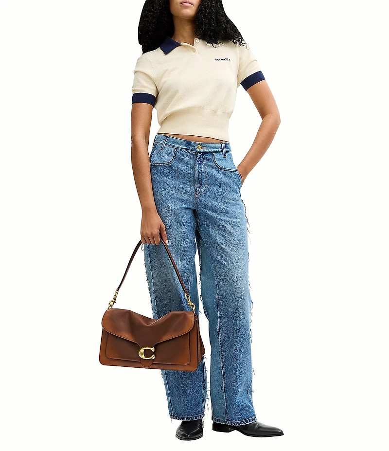 COACH Tabby 36 Loved Leather Shoulder Bag