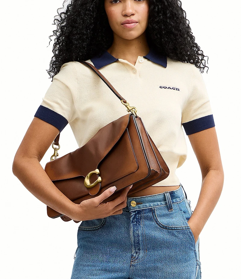 COACH Tabby Loved Leather Shoulder Bag