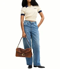 COACH Tabby Loved Leather Shoulder Bag