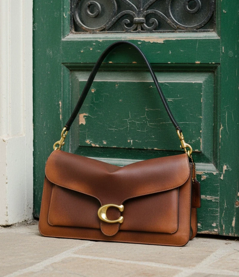 COACH Tabby Loved Leather Shoulder Bag