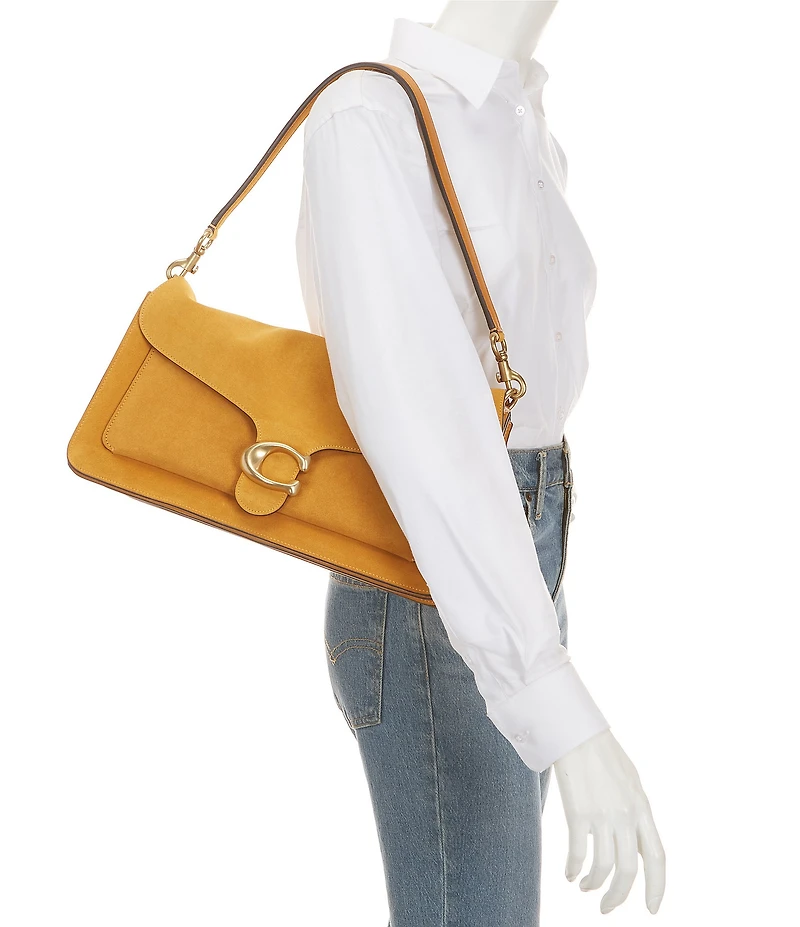 COACH Tabby 36 Suede Shoulder Bag