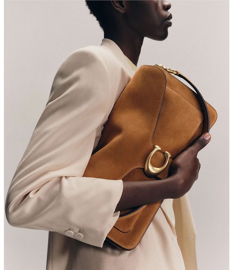 COACH Tabby 36 Suede Oversized Shoulder Bag