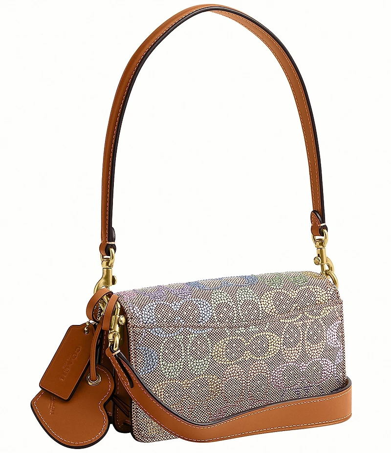 COACH Tabby Crystal Signature Jacquard Shoulder Bag 20