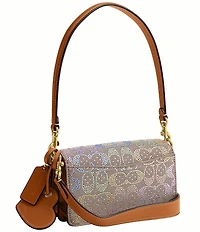COACH Tabby Crystal Signature Jacquard Shoulder Bag 20