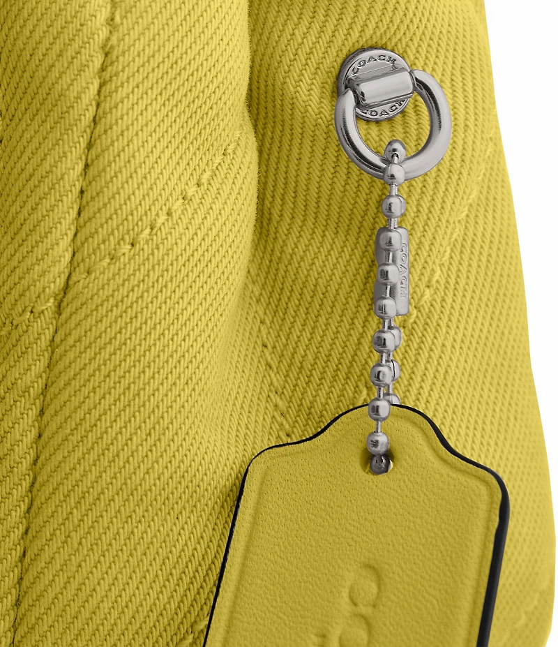 COACH Tabby Denim Quilted Convertible Shoulder Bag
