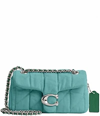 COACH Tabby Denim Quilted Convertible Shoulder Bag