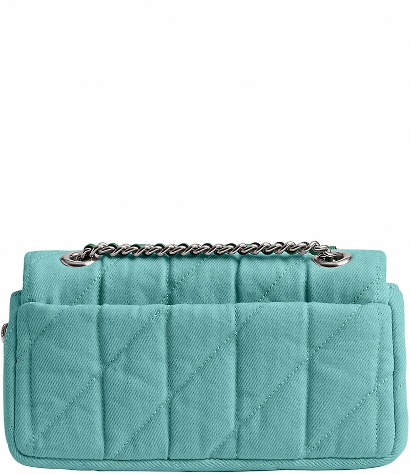 COACH Tabby Denim Quilted Convertible Shoulder Bag