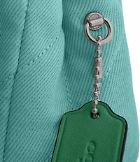 COACH Tabby Denim Quilted Convertible Shoulder Bag