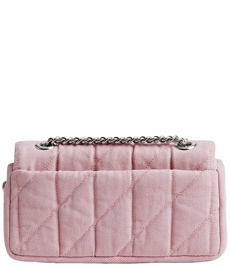 COACH Tabby Denim Quilted Convertible Shoulder Bag