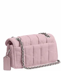 COACH Tabby Denim Quilted Convertible Shoulder Bag