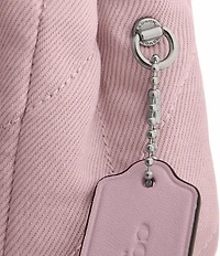 COACH Tabby Denim Quilted Convertible Shoulder Bag