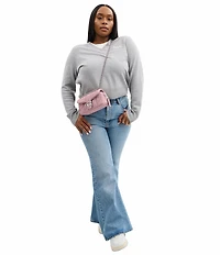 COACH Tabby Denim Quilted Convertible Shoulder Bag