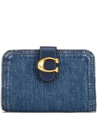 COACH Tabby Denim Wallet