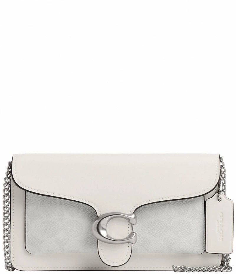 COACH Tabby Signature Canvas Chain Crossbody Wristlet