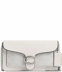 COACH Tabby Signature Canvas Chain Crossbody Wristlet