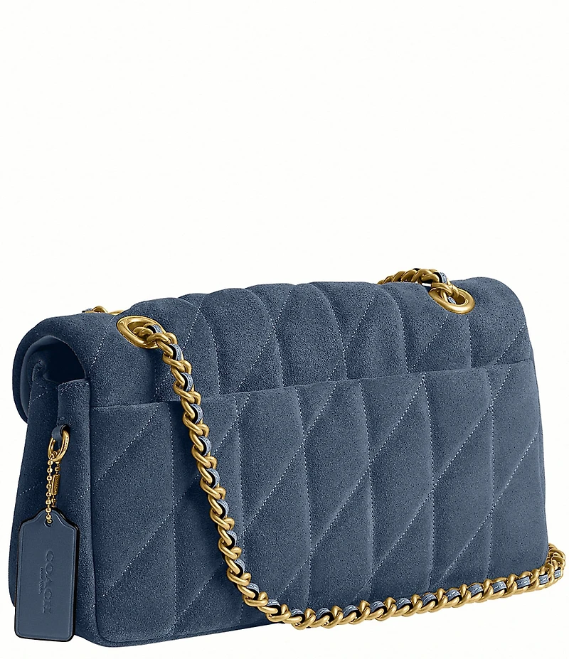 COACH Tabby Suede Convertible Shoulder Bag 26 with Quilting