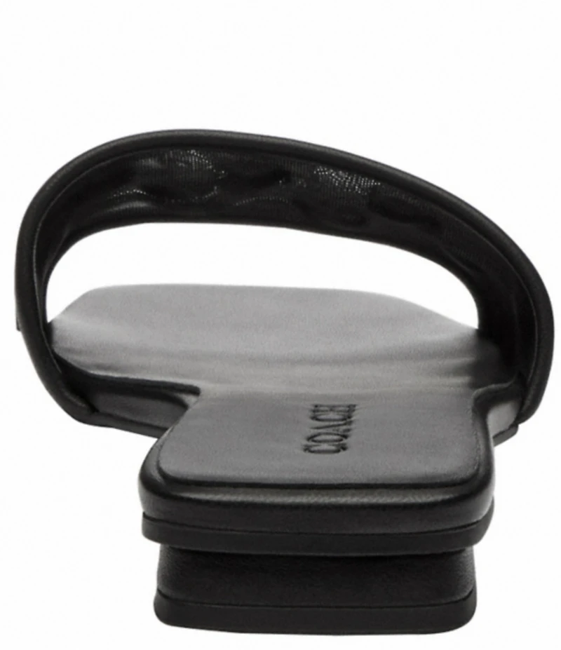 COACH Tea Rose Mesh Slide Sandals