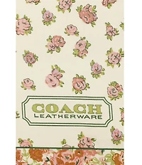 COACH Tea Rose Multi Floral Silk Square Scarf