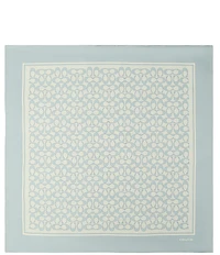 COACH Textured Signature C Printed Silk Square Scarf