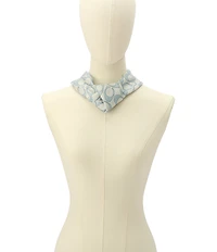 COACH Textured Signature C Printed Silk Square Scarf