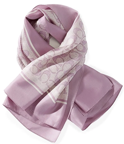 COACH Textured Signature C Square Scarf