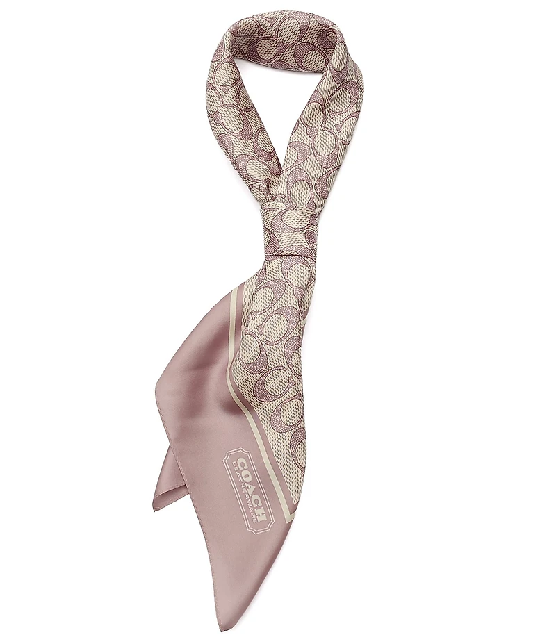 COACH Textured Signature C Square Scarf