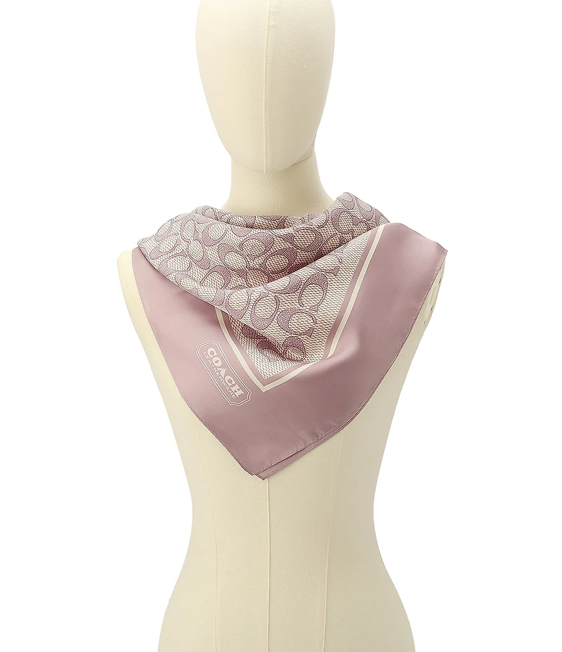 COACH Textured Signature C Square Scarf