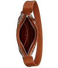 COACH The Coach Originals Curve Zip Shoulder Bag In Signature Crystal Jacquard