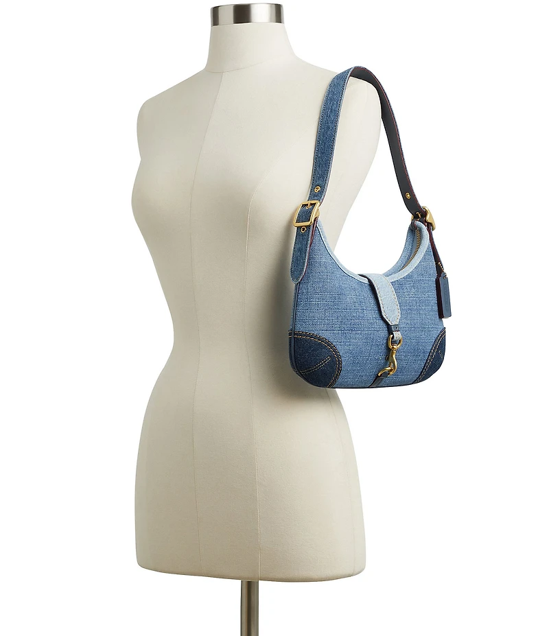 COACH The Coach Originals Hamptons 2005 Denim Hobo Shoulder Bag