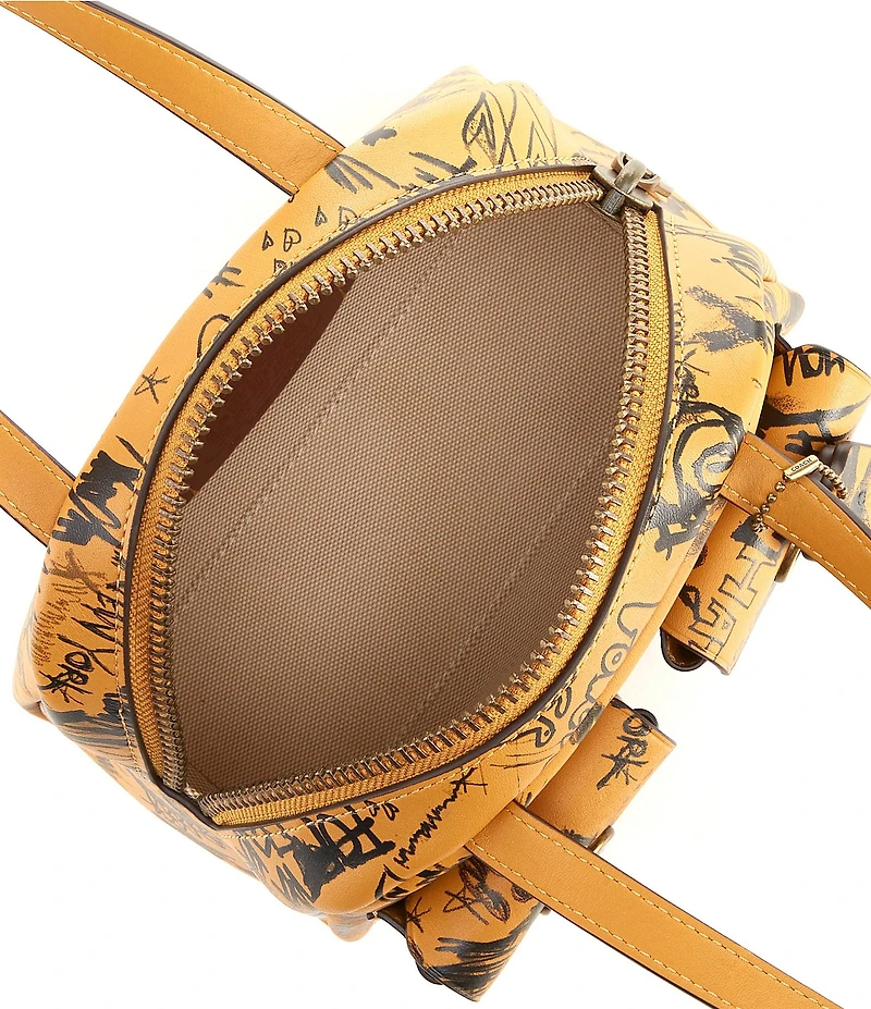 COACH The Coach Originals Graffiti Print Twin Turn-Lock Satchel Bag 20