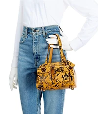 COACH The Coach Originals Graffiti Print Twin Turn-Lock Satchel Bag 20