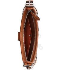COACH The Coach Originals Hamptons 2005 Crystal Signature Jacquard Contrast Trim Hobo Shoulder Bag