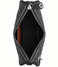 COACH The Coach Originals Swinger Crystal Signature Jacquard Chain Shoulder Bag 20