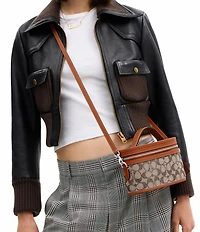 COACH The Coach Originals Trail Bag In Crystal Signature Jacquard