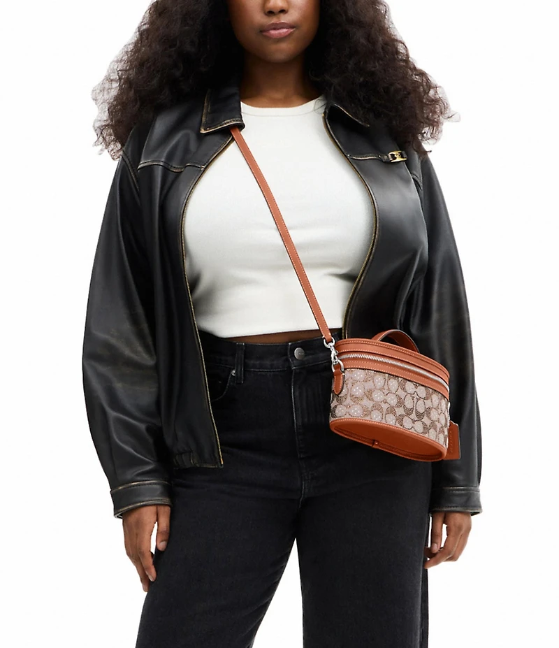 COACH The Coach Originals Trail Bag In Crystal Signature Jacquard