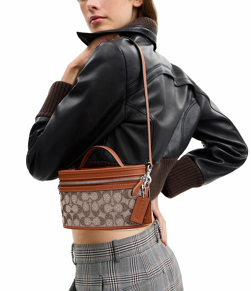 COACH The Coach Originals Trail Bag In Crystal Signature Jacquard
