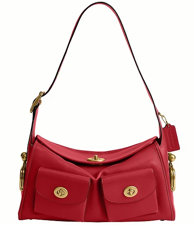 COACH The Coach Originals Turnlock Haversack Leather Shoulder Bag