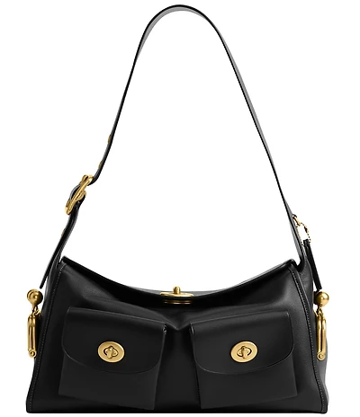 COACH The Coach Originals Turnlock Haversack Leather Shoulder Bag