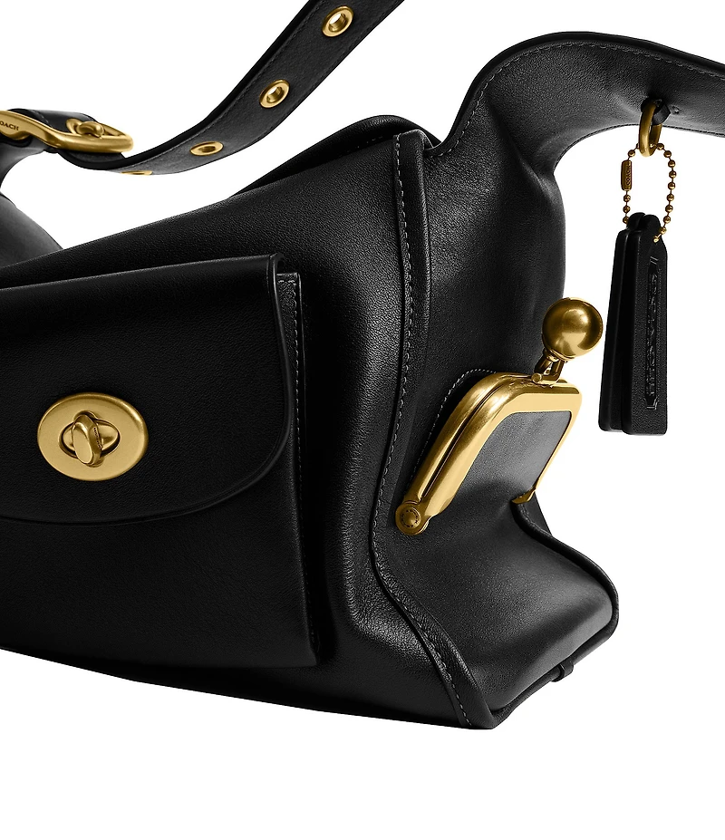 COACH The Coach Originals Turnlock Haversack Leather Shoulder Bag
