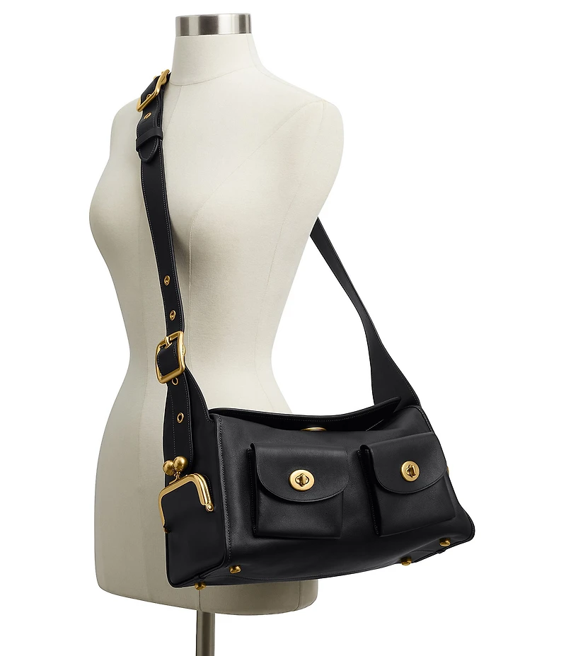 COACH The Coach Originals Turnlock Haversack Leather Shoulder Bag