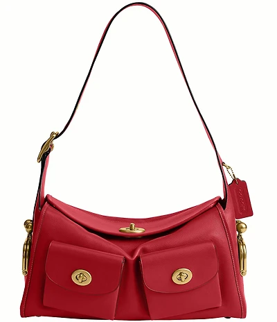 COACH The Coach Originals Turnlock Haversack Leather Shoulder Bag