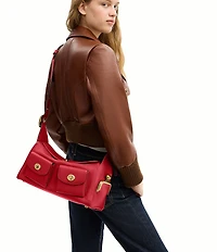 COACH The Coach Originals Turnlock Haversack Leather Shoulder Bag