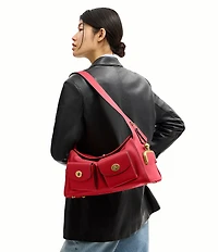 COACH The Coach Originals Turnlock Haversack Leather Shoulder Bag